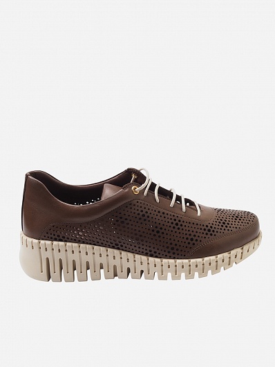 MYM SHOES женские полуботинки 15492 корич